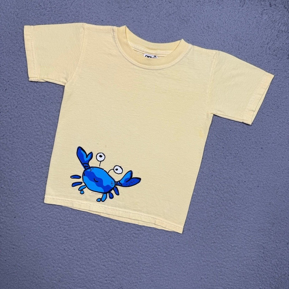 Kids Vintage Y2K Maine Crab Animal Nature T-shirt